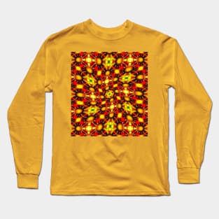 Happy Sunflower Pattern Long Sleeve T-Shirt